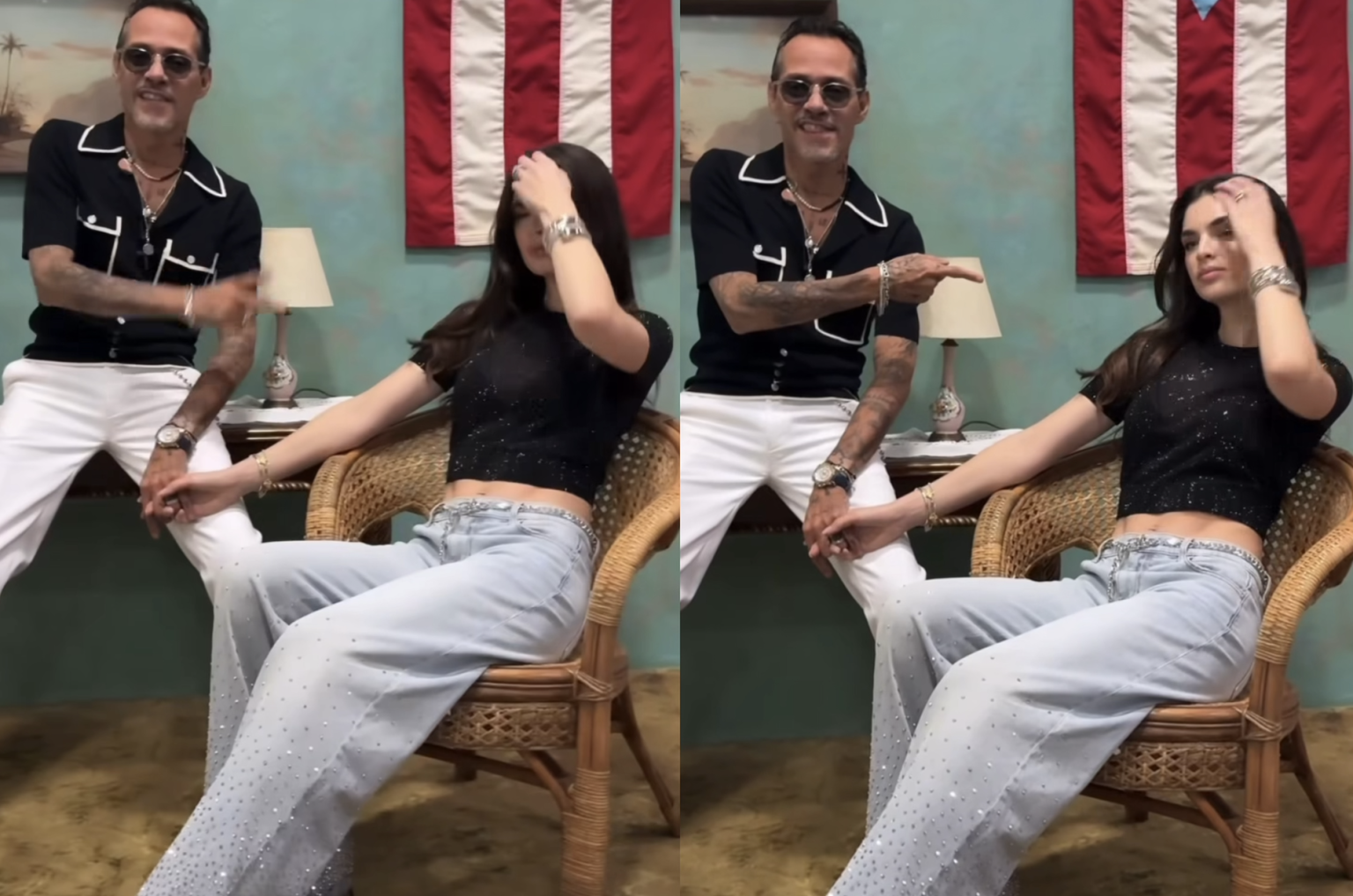 Nadia Ferreira disfruta de una noche inolvidable en el concierto de Bad Bunny y Marc Anthony