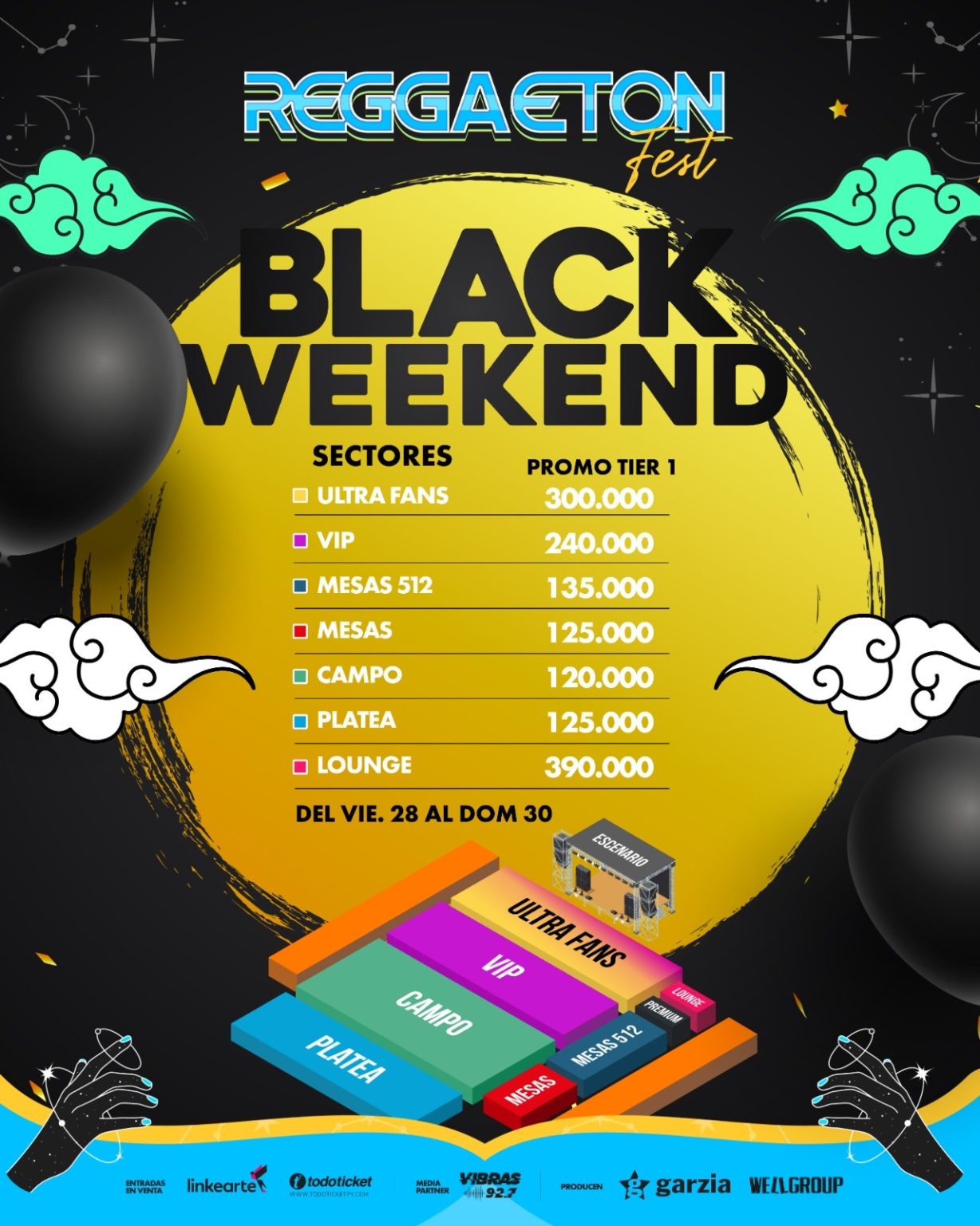 Black Weekend Reggaeton Fest: promoción especial para asegurar entradas antes del 5 de diciembre