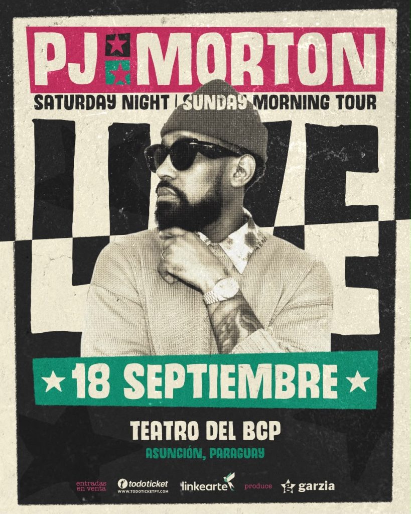 PJ Morton, tecladista de Maroon 5 y ganador de seis premios Grammy, llega por primera vez a Paraguay