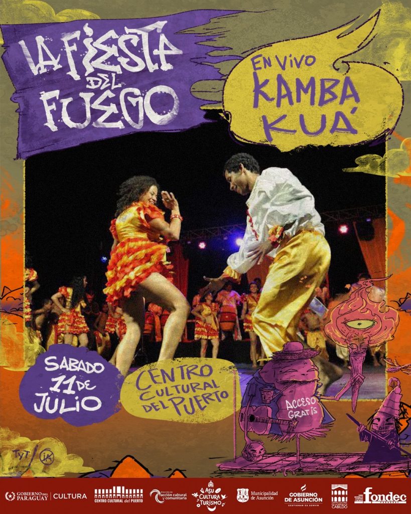 Fiesta del Fuego celebrará cuatro años de Folklore Fusión en Asunción en el Centro Cultural del Puerto