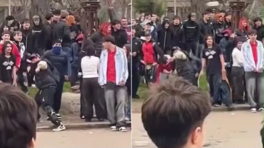 Torneo de “farmear aura” terminó en caos tras ataque con piedras y botellas